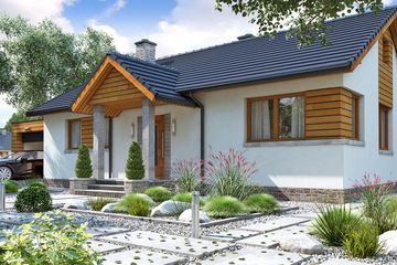  Projekt domu BW-39 wariant 1 (JGC1172) - projekt domu parterowego - Zdjęcie 2