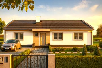  Projekt domu Simple 4 (WRD2691) - projekt domu parterowego - Zdjęcie 2