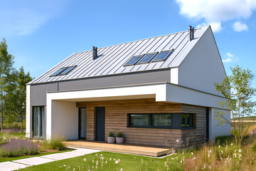  Projekt domu FX-05 (PZB1044) - projekt domu parterowego z poddaszem - Zdjęcie 1