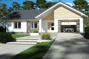  Projekt domu Evita Optima A (WRD2693) - projekt domu parterowego - Zdjęcie 2