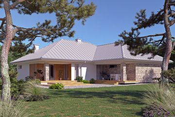  Projekt domu Feniks 2 (BSA2117) - projekt domu parterowego - Zdjęcie 3