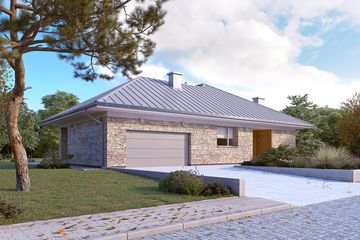  Projekt domu Feniks 2 (BSA2117) - projekt domu parterowego - Zdjęcie 4