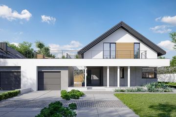  Projekt domu HomeKoncept 02 B (KRX1059) - projekt domu parterowego z poddaszem - Zdjęcie 3