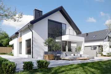  Projekt domu HomeKoncept 02 B (KRX1059) - projekt domu parterowego z poddaszem - Zdjęcie 5