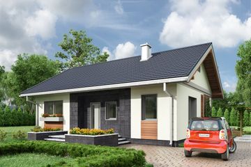  Projekt domu Agata (1601) (KRD2749) - projekt domu parterowego - Zdjęcie 2