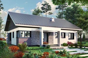  Projekt domu Liwia (1602) (KRD2748) - projekt domu parterowego - Zdjęcie 1