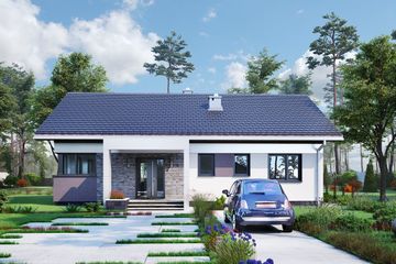  Projekt domu Liwia (1602) (KRD2748) - projekt domu parterowego - Zdjęcie 2