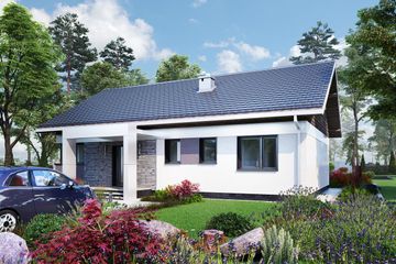  Projekt domu Liwia (1602) (KRD2748) - projekt domu parterowego - Zdjęcie 3