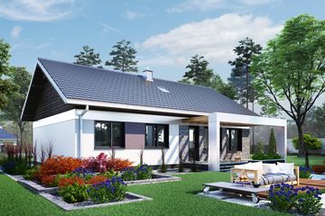  Projekt domu Liwia (1602) (KRD2748) - projekt domu parterowego - Zdjęcie 4