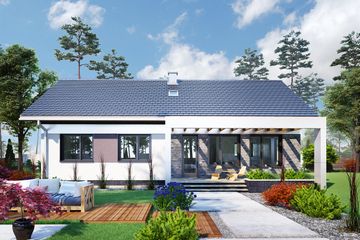  Projekt domu Liwia (1602) (KRD2748) - projekt domu parterowego - Zdjęcie 5