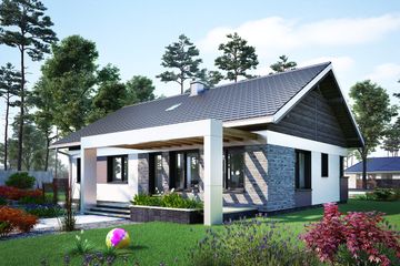  Projekt domu Liwia (1602) (KRD2748) - projekt domu parterowego - Zdjęcie 6