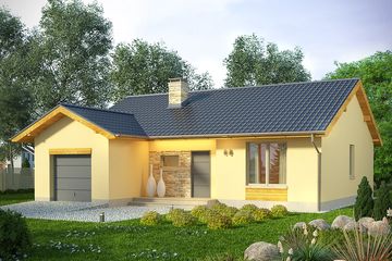  Projekt domu Hibiskus (WRN1382) - projekt domu parterowego - Zdjęcie 3