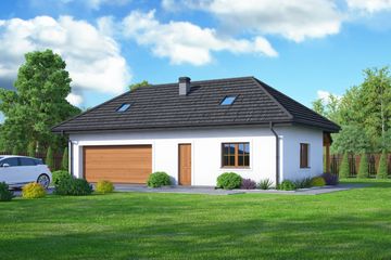  Projekt garażu G2 (08) (KRP2090) - projekt garażu parterowego - Zdjęcie 1