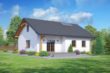  Projekt domu Polańczyk m (KRP2093) - projekt domu parterowego - Zdjęcie 2