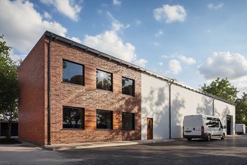  Projekt magazynu G347 - Budynek magazynowy (PRA1370) - projekt magazynu z pełnym piętrem - Zdjęcie 1