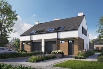  Projekt domu Eco 16 - dwulokalowy (WOZ1012) - projekt domu parterowego z poddaszem - Zdjęcie 4