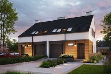  Projekt domu Eco 16 - dwulokalowy (WOZ1012) - projekt domu parterowego z poddaszem - Zdjęcie 3