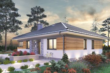  Projekt domu Kwadra (1608) (KRD2758) - projekt domu parterowego - Zdjęcie 3