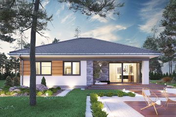  Projekt domu Kwadra (1608) (KRD2758) - projekt domu parterowego - Zdjęcie 5