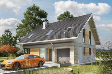  Projekt domu Atos (1609) (KRD2756) - projekt domu parterowego z poddaszem - Zdjęcie 2