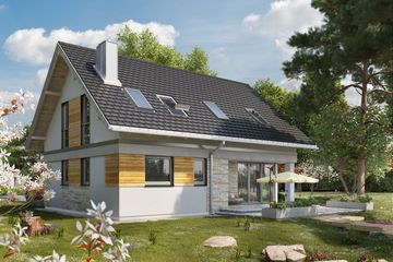  Projekt domu Atos (1609) (KRD2756) - projekt domu parterowego z poddaszem - Zdjęcie 3