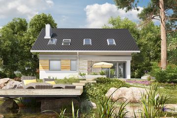  Projekt domu Atos (1609) (KRD2756) - projekt domu parterowego z poddaszem - Zdjęcie 4