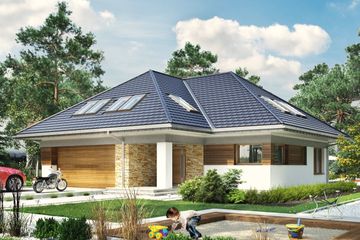  Projekt domu Wanda (1611) (KRD2752) - projekt domu parterowego z poddaszem - Zdjęcie 1