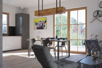  Projekt domu Zawoja mk5 (KRP2108) - projekt domu parterowego z poddaszem - Zdjęcie 3