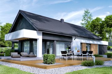  Projekt domu HomeKoncept 44 G1 (KRX1062) - projekt domu parterowego - Zdjęcie 3