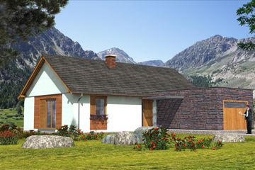  Projekt domu A-140 Dom szkieletowy (BBD1267) - projekt domu parterowego - Zdjęcie 1