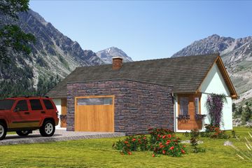  Projekt domu A-140 Dom szkieletowy (BBD1267) - projekt domu parterowego - Zdjęcie 2