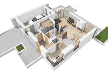  Projekt domu Mini 2 G1 energo (WRC2690) - projekt domu parterowego z poddaszem - Zdjęcie 5