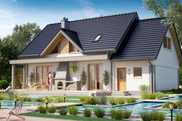  Projekt domu BW-36 wariant 7 (JGC1181) - projekt domu parterowego z poddaszem - Zdjęcie 3