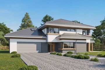  Projekt domu Spokojny zakątek wariant C (WAH1730) - projekt domu z pełnym piętrem - Zdjęcie 1