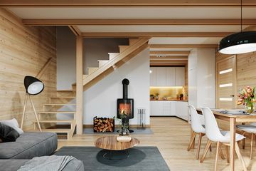  Projekt domu Sosenka 4 wariant B (WAH1728) - projekt domu parterowego z poddaszem - Zdjęcie 5