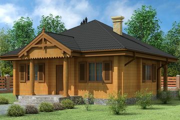 Projekt domu letniskowego At-95 (BSK1000) - projekt domu parterowego - Zdjęcie 1
