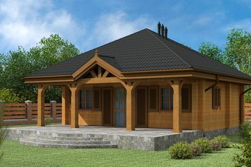  Projekt domu letniskowego At-95 (BSK1000) - projekt domu parterowego - Zdjęcie 2