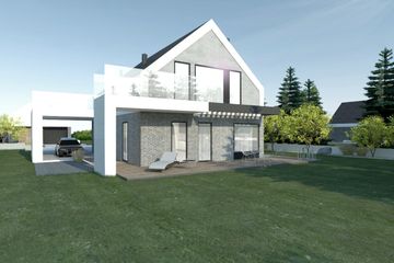  Projekt domu A-35 (PZB1051) - projekt domu parterowego z poddaszem - Zdjęcie 2