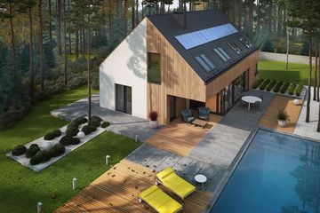  Projekt domu Daniel V G2 energo plus (WRC2693) - projekt domu parterowego z poddaszem - Zdjęcie 4