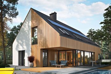  Projekt domu Daniel V G2 energo plus (WRC2693) - projekt domu parterowego z poddaszem - Zdjęcie 1