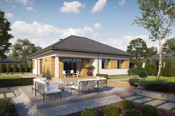  Projekt domu TK234 (WAK1085) - projekt domu parterowego - Zdjęcie 2