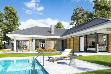  Projekt domu Wyjątkowy (WAH1842) - projekt domu parterowego - Zdjęcie 4