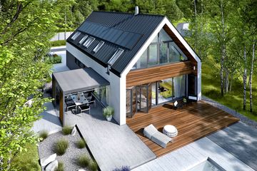  Projekt domu EX 19 G2 energo plus (WRC2697) - projekt domu parterowego z poddaszem - Zdjęcie 5