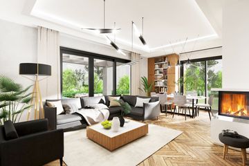  Projekt domu APS 286 (LUA1396) - projekt domu parterowego z poddaszem - Zdjęcie 3