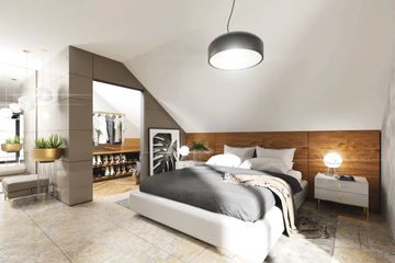  Projekt domu APS 286 (LUA1396) - projekt domu parterowego z poddaszem - Zdjęcie 4