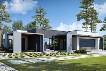  Projekt domu Przejrzysty D27 (WWB1025) - projekt domu parterowego - Zdjęcie 1