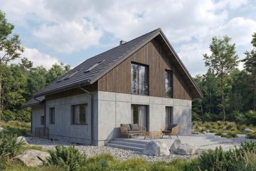  Projekt domu Hibernus I PG2 (SLS1160) - projekt domu parterowego z poddaszem - Zdjęcie 2