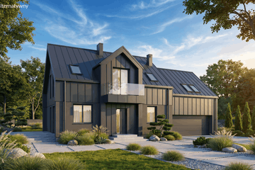 Projekt domu Hibernus I PG2 - parterowy z poddaszem dom o powierzchni 201,82 m², dach dwuspadowy - ujęcie 7
