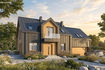 Projekt domu Hibernus I PG2 - parterowy z poddaszem dom o powierzchni 201,82 m², dach dwuspadowy - ujęcie 8