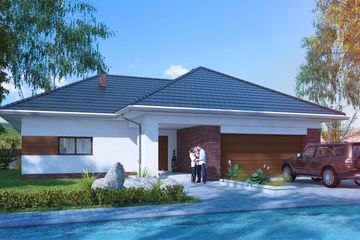  Projekt domu Universus I G2 (SLS1117) - projekt domu parterowego z poddaszem - Zdjęcie 3